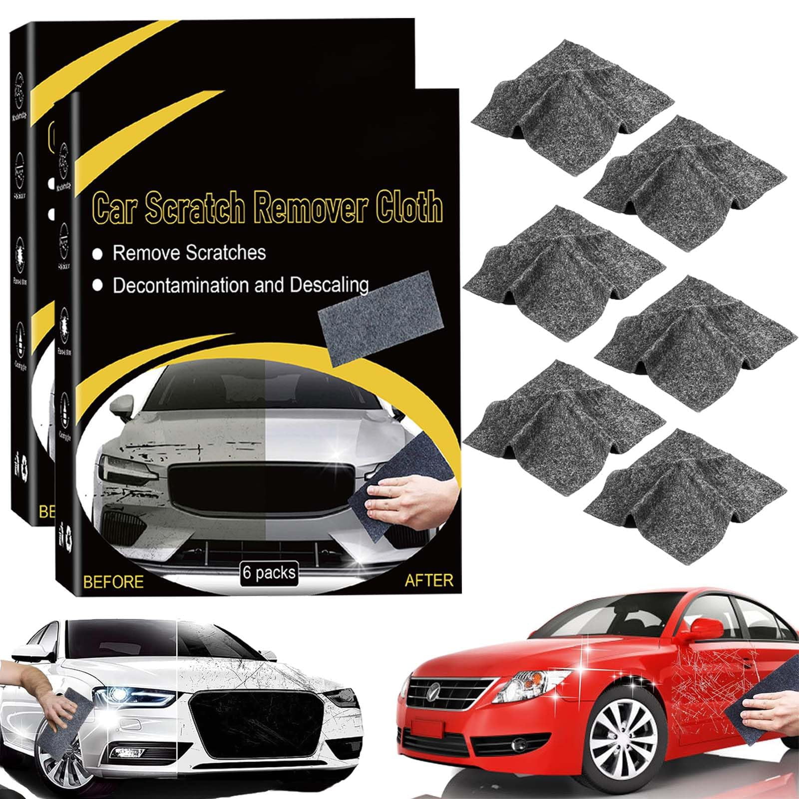 Polissage Carrosserie Voiture Chiffon Anti-rayures Nano Sparkle | Lot De 12 | Pour Carrosserie Voiture | Polissage Rapide Et Sans Effort Réparation éraflures Carrosserie