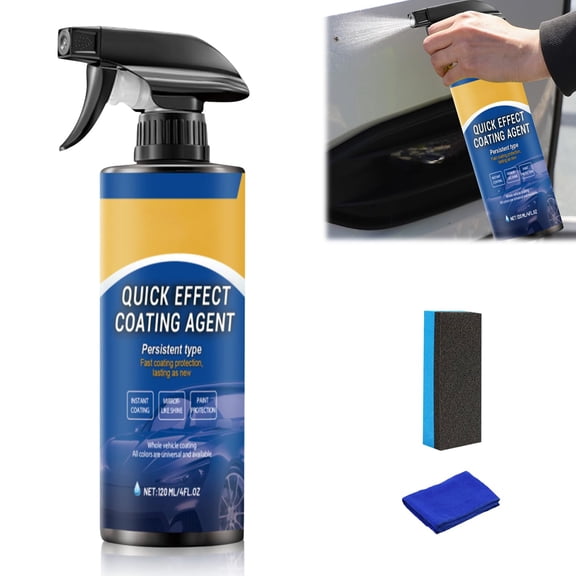 Nano Spray From Germany, Quick Effect Coating Agent For Car, Enhances Gloss & Surface Clarity, Water-Repellent Surface Support For All Vehicles