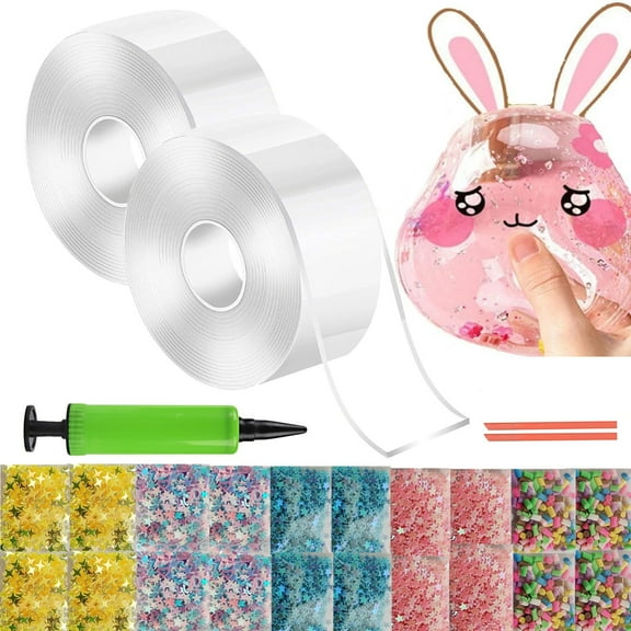 Nano Tape Bubble Kit for Kids Double Sided Adhesive Nano Tape Squishy Maker Toys for Kids Boys Girls