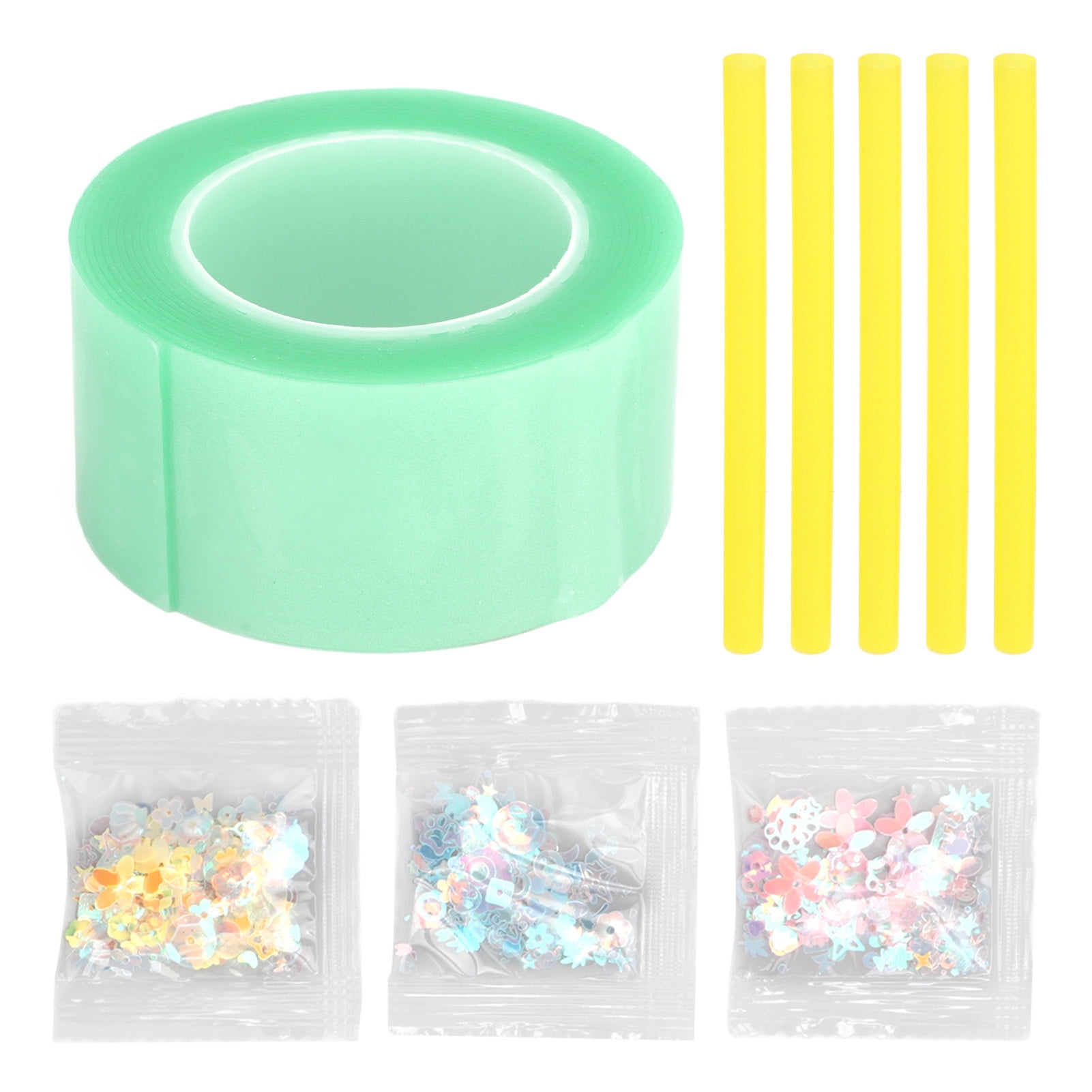 Nano Tape Bubble Kit with Straws and Decorative Fillings DIY Double