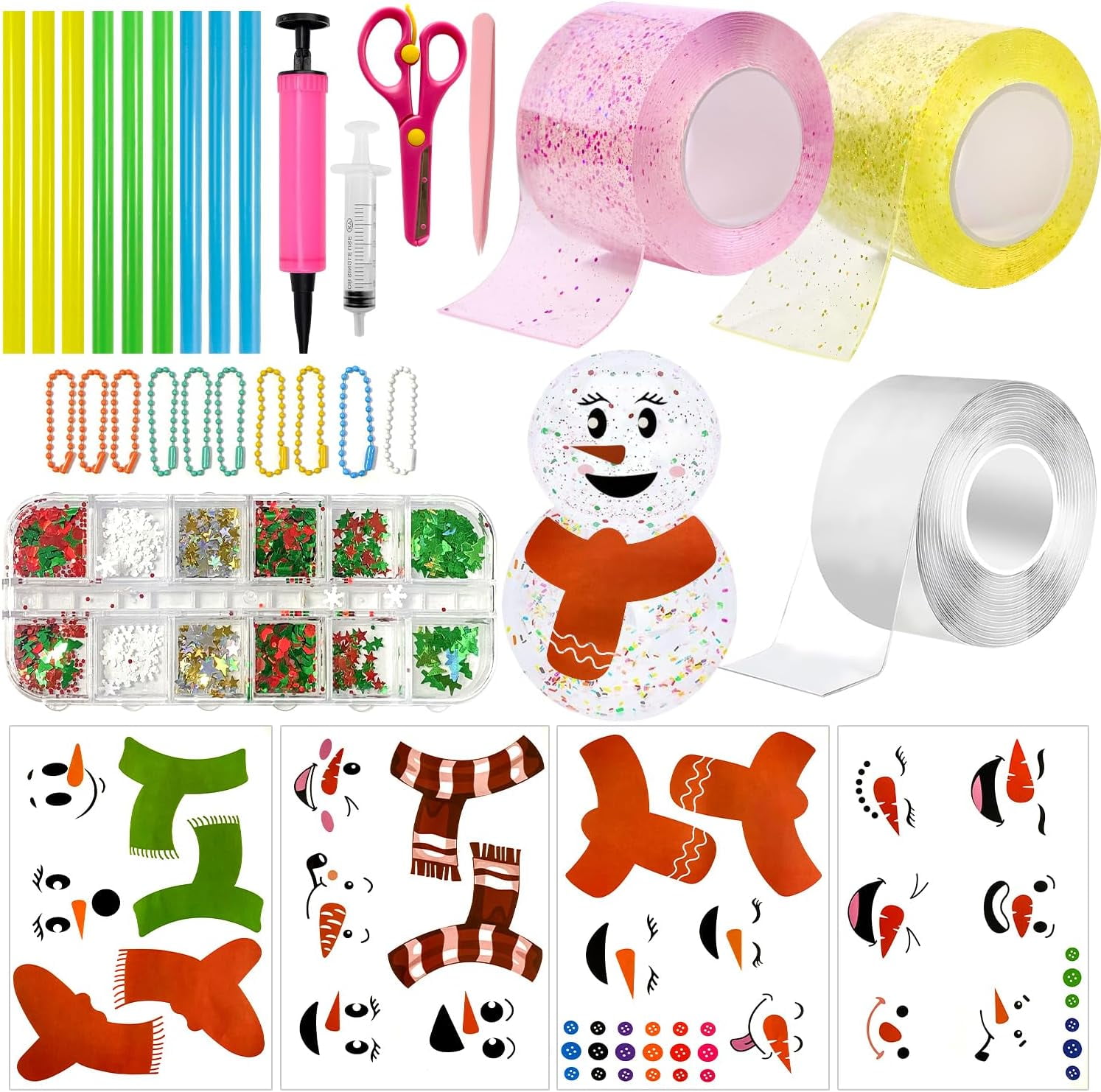 Nano Tape Bubbles Kit, Nano Double Sided Adhesive Tape DIY Nano Stress