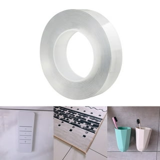 XMMSWDLA Double Sided Tape Heavy Duty, Multipurpose Removable Clear & Tough  Mounting Tape Sticky Adhesive, Reusable Strong Wall Tape Picture Hanging  Strips Poster Carpet Tape 