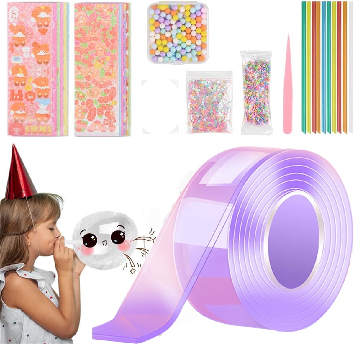 Nano Tape for Making Bubbles,3mX5cm Nano Bubbles Tape Creative