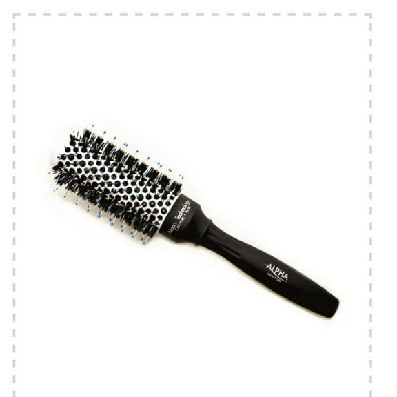 Nano Thermal Ceramic ionic Hair Brush Extra Small (white) By Alpha New York