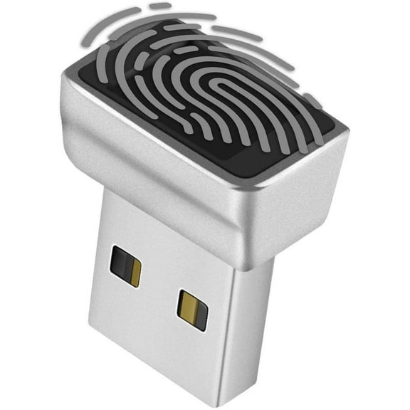 Nano USB Fingerprint Reader for Windows 10 / 11 Hello - Security Key Biometric Scanner Sensor Dongle Module For Instant Acess, Password-free Login, Sign-in, Lock, Unlock PC & Laptops
