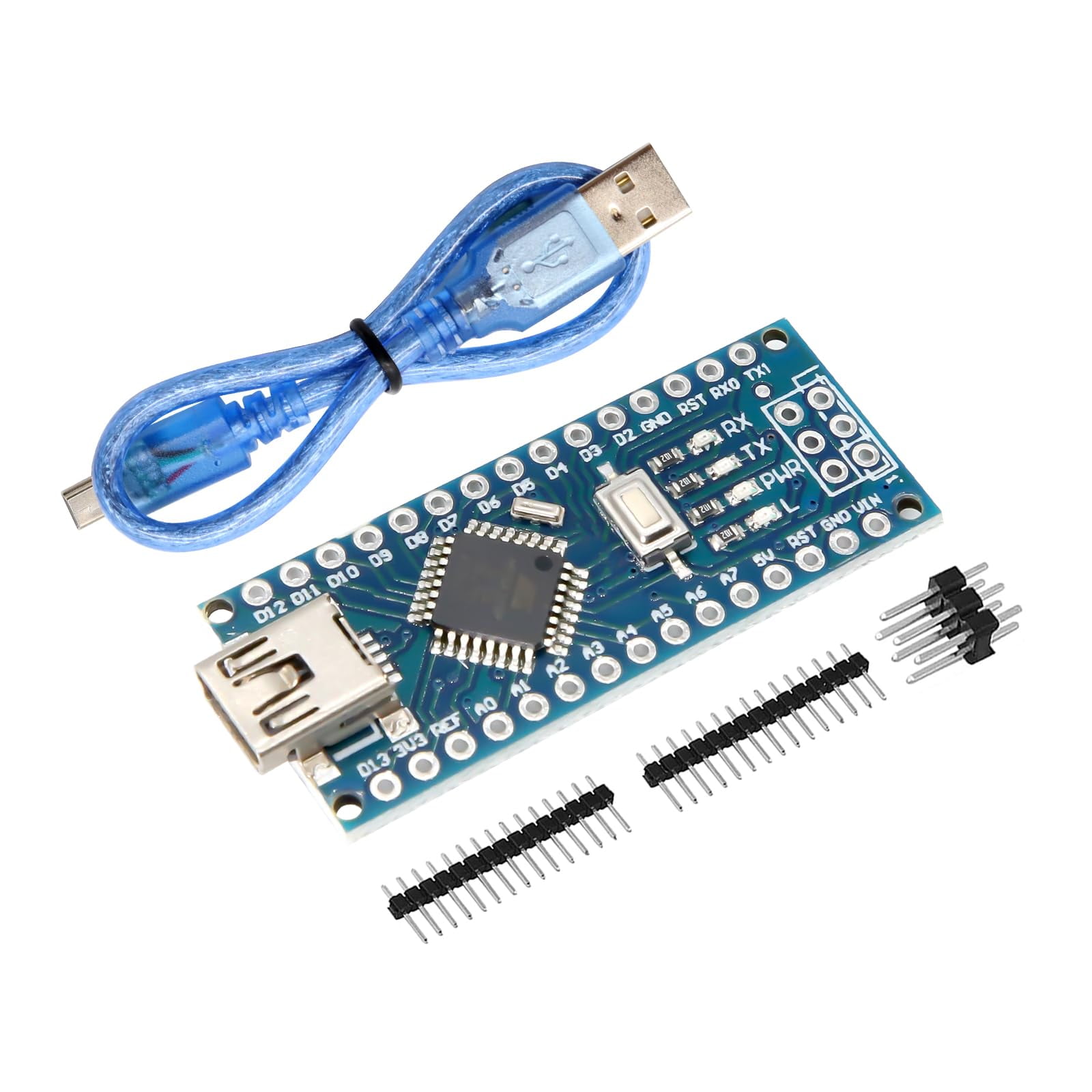 Nano V3.0 Board with RRF12 Cable, AYWHP 1PCS Nano Board ATmega328P ...