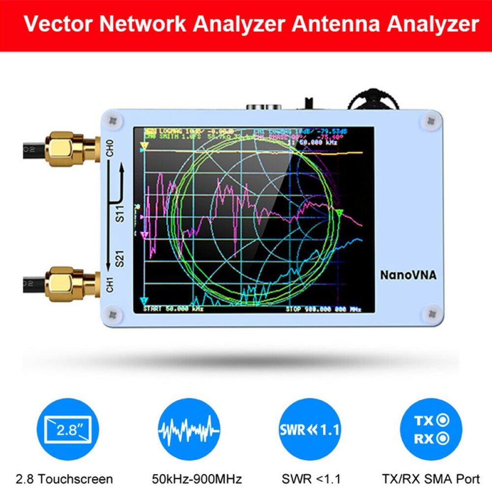 Nano VNA 400mAh Battery Touch Screen NanoVNAH4 Network Vector Antenna