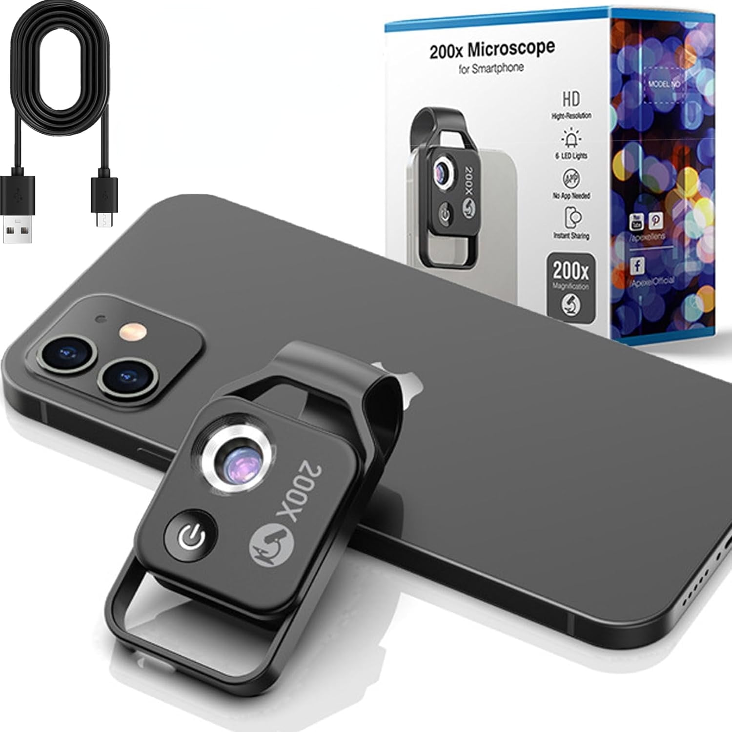 Zoom Lens Iphone 11 Pro Phone Camera Lens, 10 In Cell Phone Lens