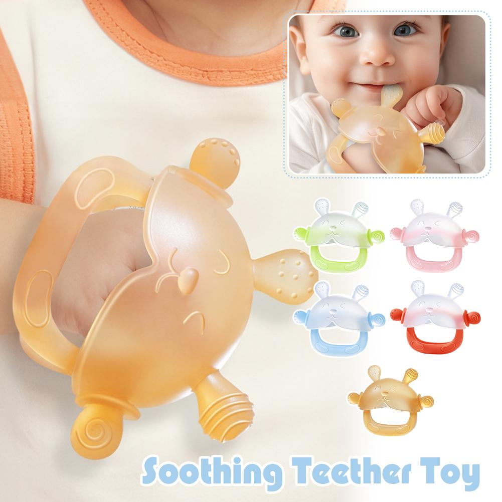 Nano silver + water drop box teether baby food grade rabbit full set of ...