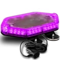 thumbnail image 1 of NanoFlare NFMB40 12" 40W PURPLE LED Strobe Mini Light Bar [SAE Class 1] [63 Flash Modes] [12ft Cord] [Magnet or Permanent] Purple Flashing Emergency Light Bar for Funeral Service Vehicles, 1 of 7