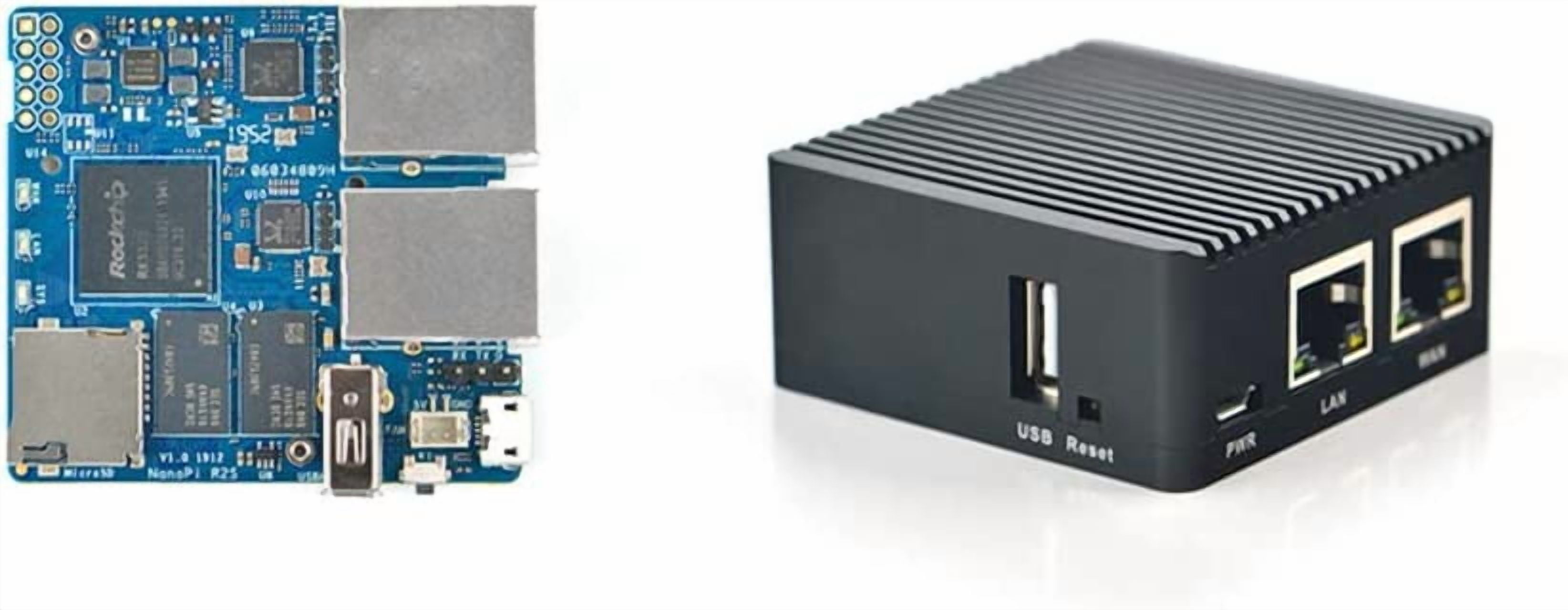 NanoPi R2S Open Source Mini Router with Dual-Gbps Ethernet Ports 1GB ...