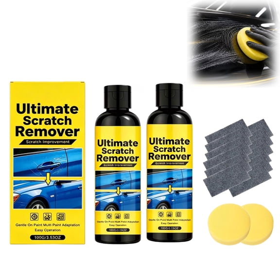 NanoPolix Scratch Remover – Eliminate Car Scratches in Seconds, Quick Fix Removal Paste for Deep Scratches, Polishing Kit for All Paint Colors(2PCS)