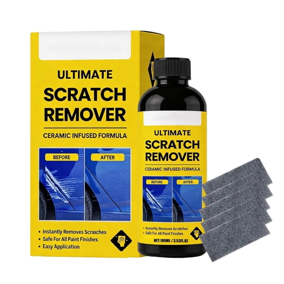 NanoPolix Scratch Remover Paste, Car Scratch Remover Kit for Vehicles, Nano Polix Ultimate Paint Plastic Polish Polishers, 3.53 Fl Oz Fluid (1 Pack)