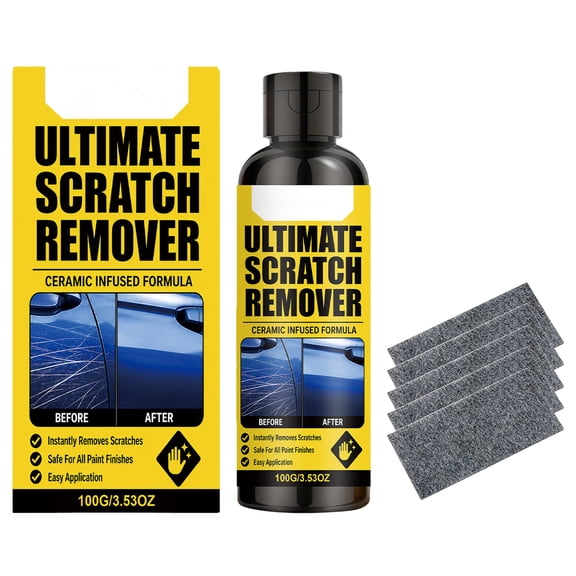 NanoPolix Ultimate Car Scratch Repair Compound, 3.53oz Multi-Purpose Polish for Plastic Deep Scratches