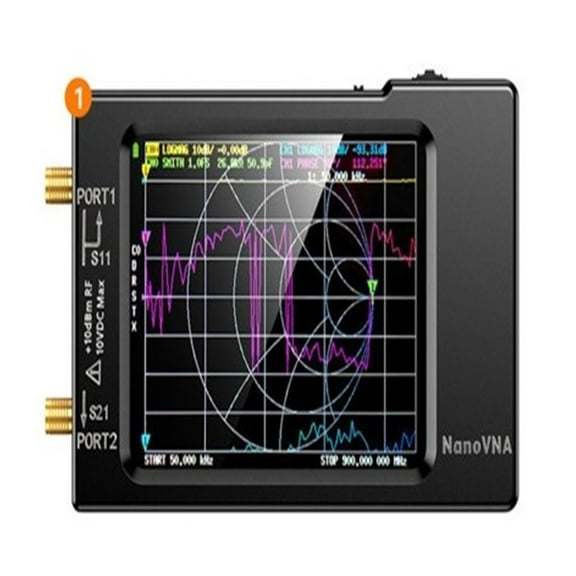 NanoVNA-H Vector Network Antenna Analyzer 4" Display 10KHz-1.5GHz MF HF VHF UHF Version with SD Card Slot ,Easy to Operate