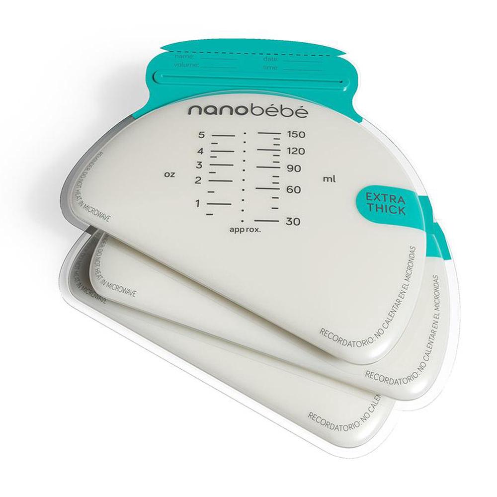 Nanobebe 50pk 5oz Breast Milk Storage Bags - Fast Freezing & Thawing