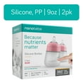 thumbnail image 1 of Nanobebe Anti-Colic Flexy Silicone Baby Bottles | Pink, 9 oz, 2 Pack, 1 of 10