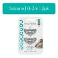 thumbnail image 1 of Nanobebe Flexy Baby Pacifiers, 0–3 Months, 2-Pack, Grey, 1 of 11