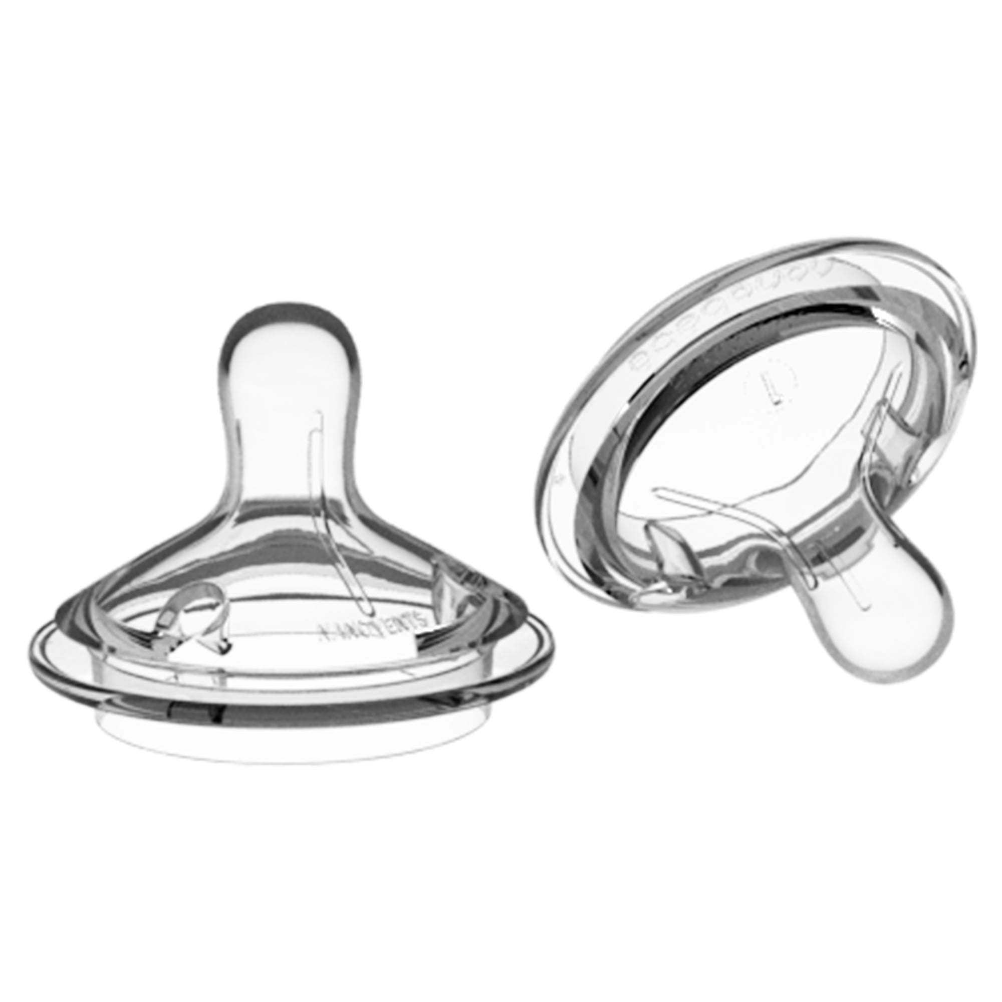 Nanobebe Flexy Silicone Bottles Nipples Triple Vented Twin-Pack