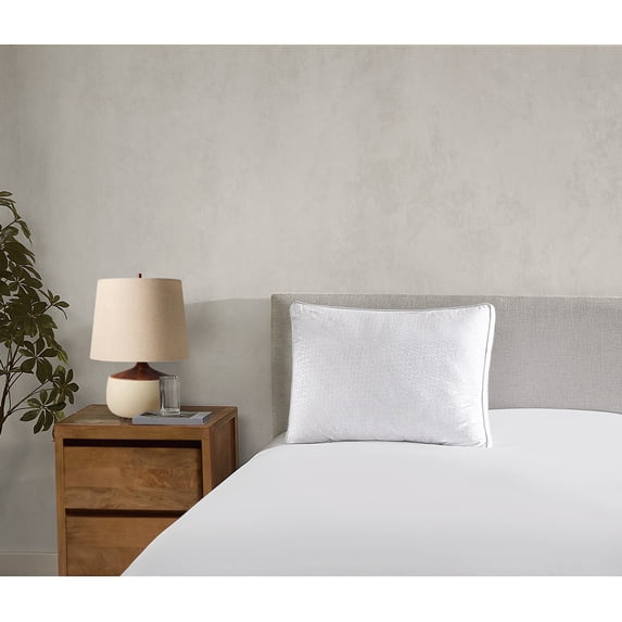 Nanobionic® Embossed Microfiber Gusseted King Pillow in White