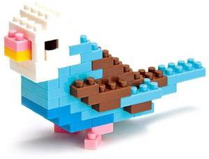 Nanoblock Blue Parakeet Micro-Sized Building Block Set - Walmart.com