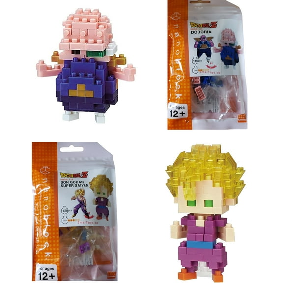 Nanoblock Mini Block Dragon Ball - Dodoria and Son Gohan Super Saiyan 2 Set Ages 12 +