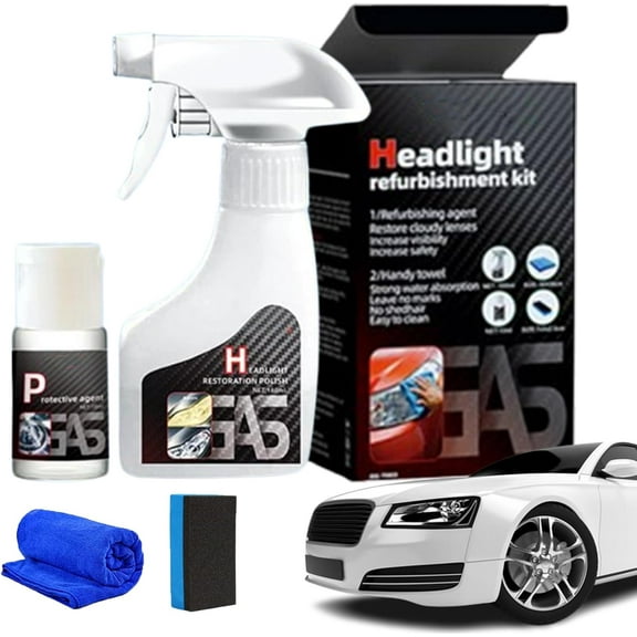 Nanobrite Pro Headlight Rejuvenator, Nanobrite Headlight Restoration Kit, Automotive Headlamp Restoration Fluid Kit, Car Headlights Cleaner & Restorer for Cloudy and Yellowed Headlights