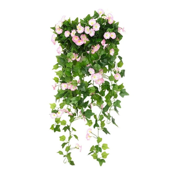 Nanoei Artificial Plant | Artificial Morning Glory Vine - Fake Hanging Flowers for Indoor/Outdoor Decor, Porch, Patio, Realistic Greenery, Artificial Simulation Morning Glory