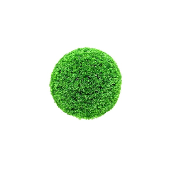 Nanoei Artificial Plants, Artificial Boxwood Outdoor Faux Boxwood Topiary Artificial Plant Decor Front Porch Home Decor Potted Plants for Indoor Outdoor Home Garden, Pine Needle Grass Ball