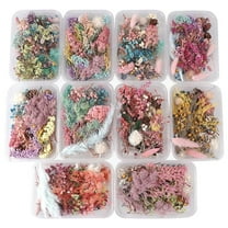 Nanoei Artificial Resin Dry Flower Bouquet, Lifelike Fake Flowers for Home Decor, Table Centerpieces, And Gifting, Colorful And Dust-Resistant Clear