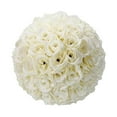 thumbnail image 1 of Nanoei Artificial Rose Flower Ball, Realistic Fake Rose Decor for Wedding Centerpiece Home Garden, Plastic Faux Flowers in Bulk, 6In (1Pcs) Beige, 1 of 6