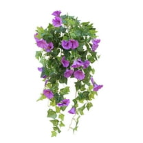 Nanoei Artificial Vine Plants | Lifelike Morning Glory Flowers 4 Colors Home Wedding Decor, Artificial Climbing Vines for Indoor/Outdoor Garden Party Decoration, Artificial Flowers 23 Artificial