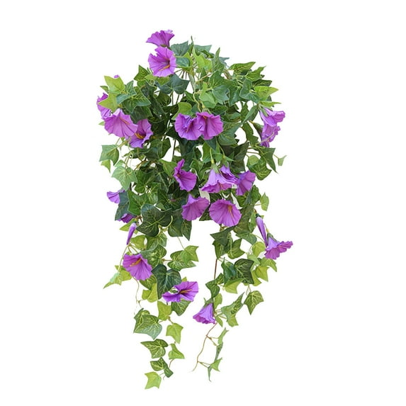 Nanoei Artificial Vine Plants | Lifelike Morning Glory Flowers 4 Colors Home Wedding Decor, Artificial Climbing Vines for Indoor/Outdoor Garden Party Decoration, Artificial Flowers 23 Artificial