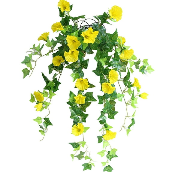 Nanoei Artificial Vine Plants | Lifelike Morning Glory Flowers 4 Colors Home Wedding Decor, Artificial Climbing Vines for Indoor/Outdoor Garden Party Decoration, Artificial Flowers 23 Artificial