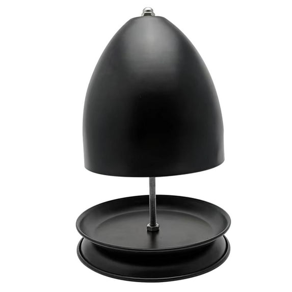 Nanoei Candle Heater Double Walled Tea Light Warmer, Metal Radiator for Indoor And Outdoor Use, Portable Camping Heater for Winter, Decorative Warm Glow for Living Room And Bedroom Black