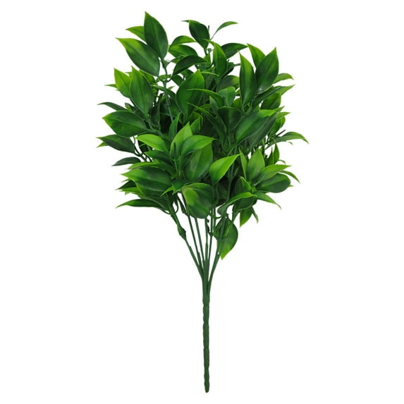 Nanoei Realistic Artificial Greenery Stems - Plastic Fern Leaves for Wedding Centerpiece Farmhouse Home Table Decor, Bulk Fake Plants Green3