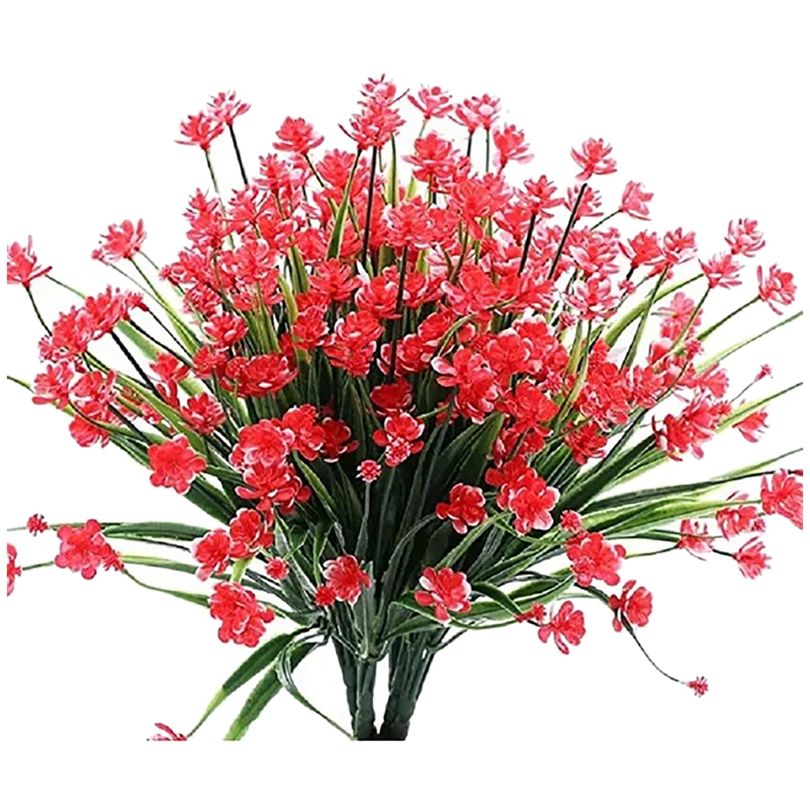 Nanoei UV Resistant Outdoor Artificial Flowers 7-Pack Plastic Garden ...