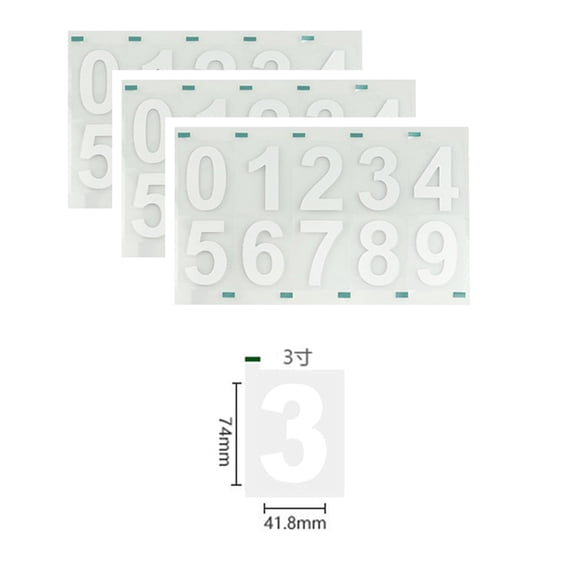 Nanofilm License Plate Sticker 3 Pack Reflective Invisible Number for Cars and Trucks