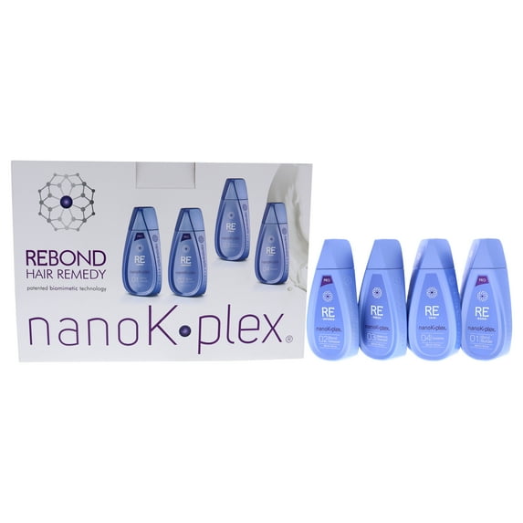 Nanokeratin NanoKplex Kit , 4 x 10 oz Re-Bond Bond Builder - 01, Re-Enforced Bond Enhancer - 02, Re-Fresh Balancing Shampoo - 03, Re-Tain Sustainer - 04