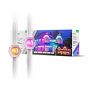 Nanoleaf Essentials Matter Smart Multicolor Permanent Outdoor Lights 49ft   Plug-in Rgbicw LED Pucks
