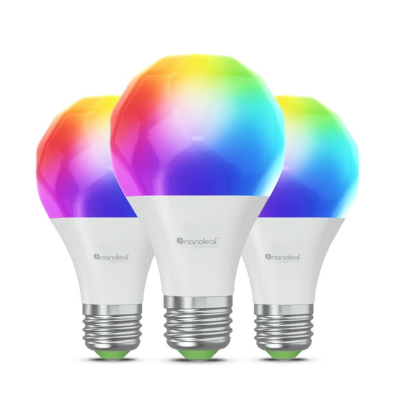 Nanoleaf Essentials Matter WiFi A19 LED Smart Bulb (3pk)