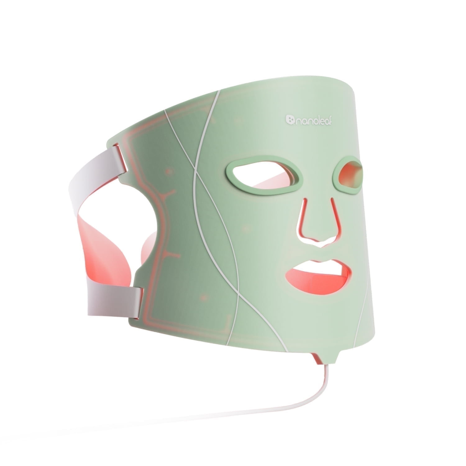 Nanoleaf LED Face Mask Light Therapy, FDA-Cleared, Blue and Red Light Therapy Mask with 7 Targeted Treatment Modes, Near-infrared 7 Colors Portable LED Mask, Reduce Wrinkle/Acne/Other Skin Concerns