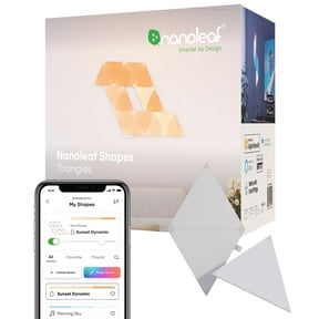 Nanoleaf Shapes Triangles Expansion Pack - Smart LED Wall Light Panels - 3pk