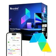 Nanoleaf Shapes Triangles Smarter Kit, 5PK Indoor Modern Modular LED Wall Light Panels