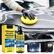 Nanopolix Car Scratch Remover Kit, 100g Paint Polishing Refurbishing Cream with Sponge Pad, Minor Scratch Oxidation Repair for Auto Body Maintenance
