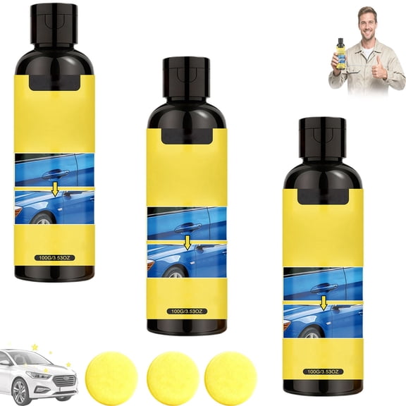 Nanopolix Scratch Remover, Nanopolix Car Scratch, Enhances Exterior Appearance with Non-abrasive Formula, Gentle Formula and Reusable, Compact and Easy to Carry, Ideal for Use in Vehicles
