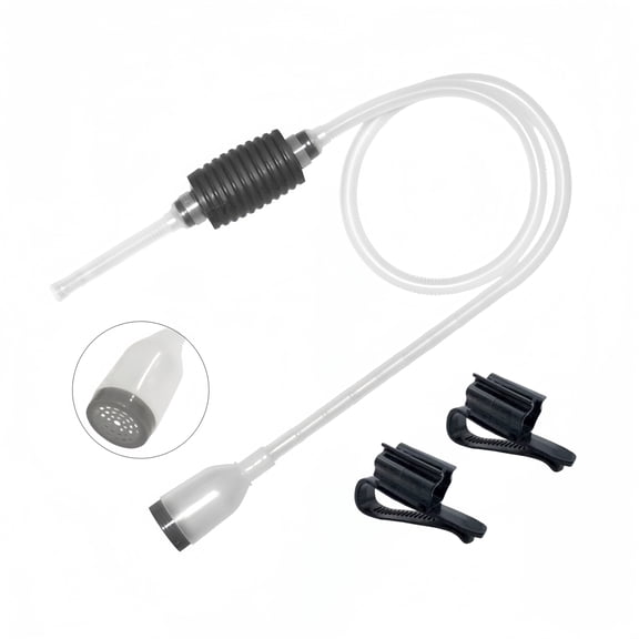 Nanoscape Supply Aquarium Siphon Kit - Water Changer with 2 Hose Clamps