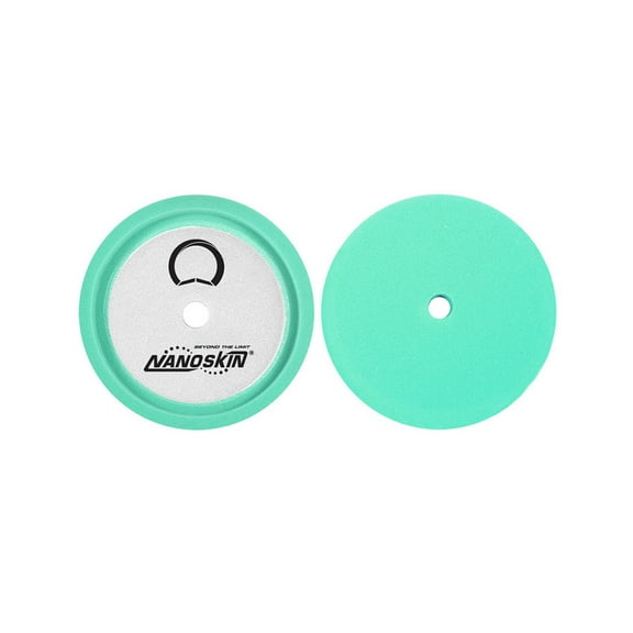 Nanoskin 9" Speedy Foam Buffing Pad - Light Compounding & Firm Polishing on Clear Coat Finishes for Cars, Trucks, RVs, Boats, Hot Rod & More | Dished-In Loop Backing |Use with Rotary Polisher