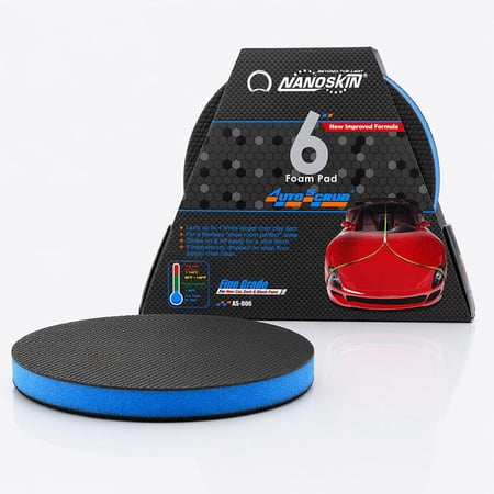 Nanoskin AUTOSCRUB 6" Surface Prep Pad - Fine Grade - Patented Clay Bar Replacement Tool to Remove Embedded Contaminants Before Wax & Coating | Safe for Painted Surface, Glass, Plastic, Metal & More