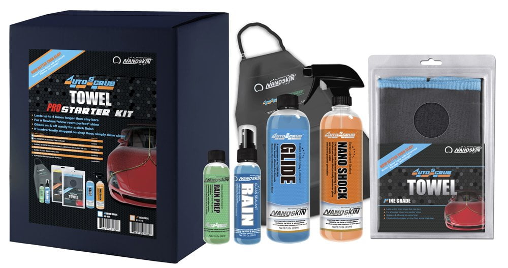 Nanoskin AUTOSCRUB Surface Prep Towel - Fine Grade Pro Kit - Clay Bar ...